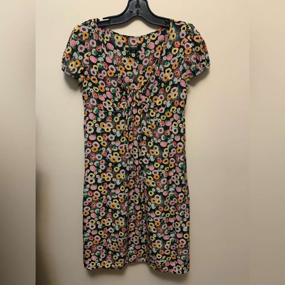 TEENFLO Silk Multicolor Floral Pattern Dress